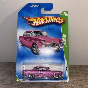 Hot Wheels 2009 ‘55 CHEVY PINK REGULAR TREASURE HUNT